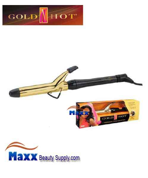 Gold N Hot 24K Gold Coated #GH194 Spring Curling Iron - 1"